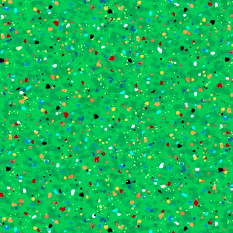 Speckles Multi Dots Green Quilting Treasures Cotton Fabric