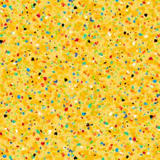 Speckles Rainbow Dots Sun Yellow Quilting Treasures Cotton Fabric