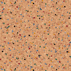 Speckles Rainbow Dots Tan Quilting Treasures Cotton Fabric | US Fabric Shop