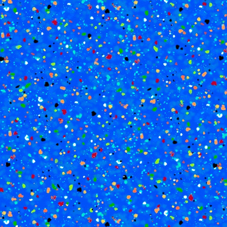 Speckles Multi Dots  Royal Blue  Quilting Treasures  Cotton Fabric