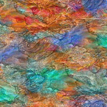 Spirit of Flight Texture Multi Josephine Wall 3 Wishes Fabrics Cotton Fabric