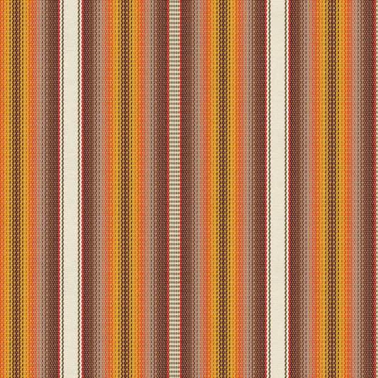Spirit Serape Stripes Yellow Brown Paintbrush Studios Cotton Fabric PBS-120-25867