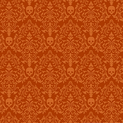 Spooky Night Spooky Small Damask Grace Popp Studio E Cotton Fabric