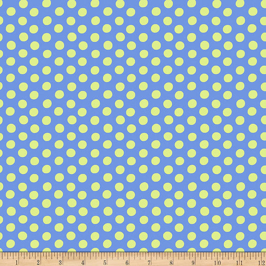 Spot Spring Blue Yellow Classics Kaffe Fassett Collective Free Spirit Cotton Fabric