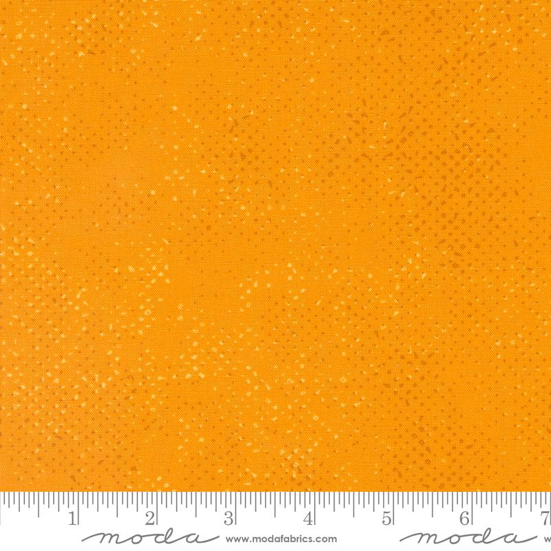 Spotted Dots Solid Cheddar Orange Zen Chic Moda Cotton Fabric