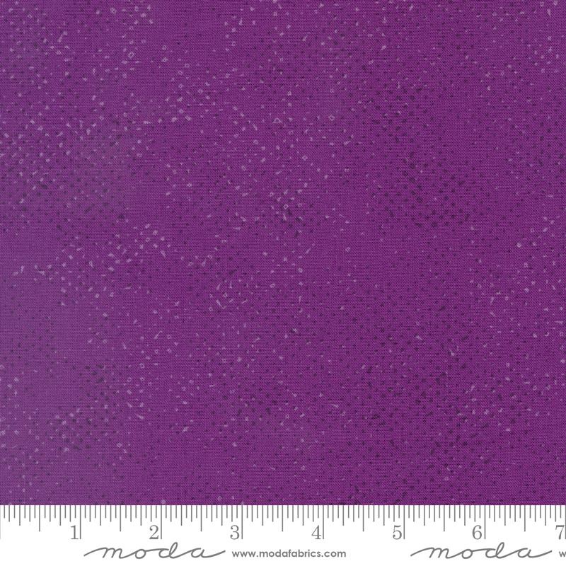 Spotted Dots Solid Iris Purple Zen Chic Moda Cotton Fabric