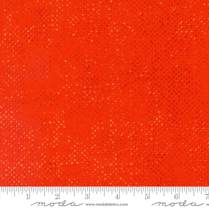 Spotted Dots Solid Mango Orange Zen Chic Moda Cotton Fabric