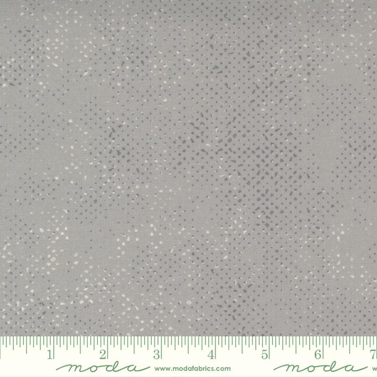 Spotted Dots Solid Stone Grey Zen Chic Moda Cotton Fabric