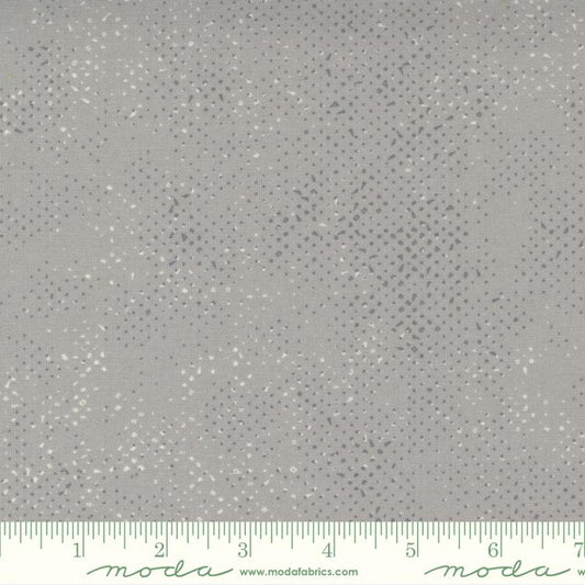 Spotted Dots Solid Stone Grey Zen Chic Moda Cotton Fabric