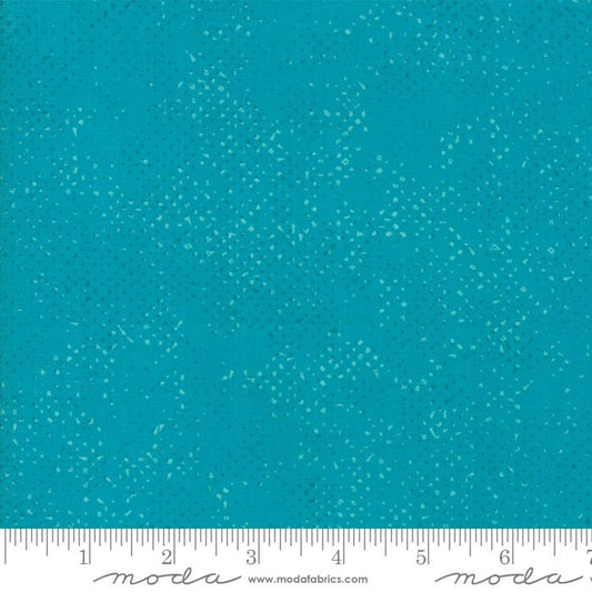 Spotted Dots Solid Turquoise Zen Chic Moda Cotton Fabric