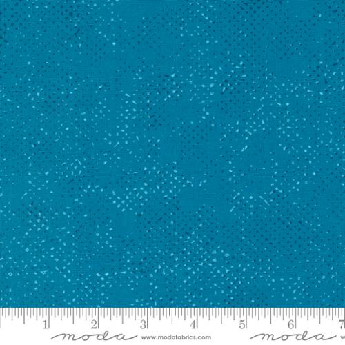 Spotted Dots Teal Blue Zen Chic Moda Cotton Fabric