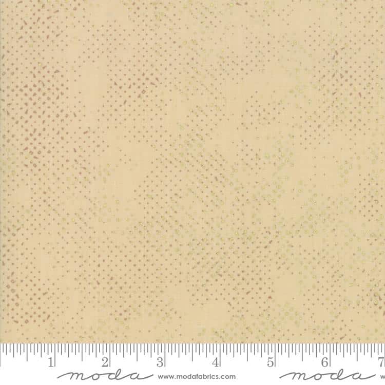 Spotted Metallic Birch Zen Chic Moda Cotton Fabric