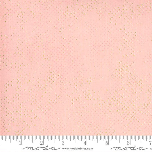 Spotted Metallic Bubblegum Pink Zen Chic Moda Cotton Fabric