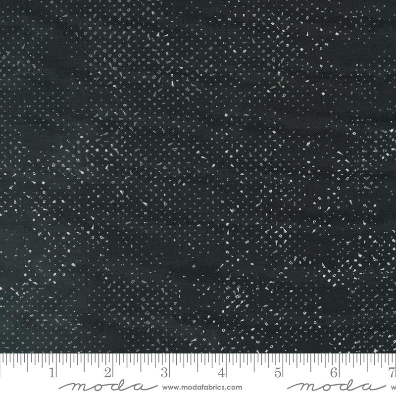 Spotted Ink Black Zen Chic Moda Cotton Fabric