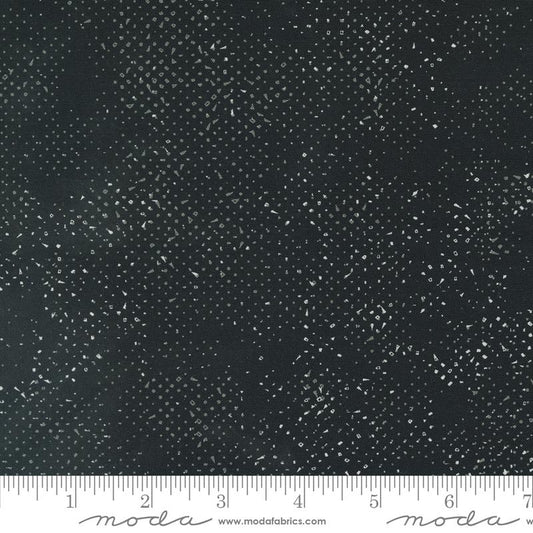 Spotted Ink Black Zen Chic Moda Cotton Fabric