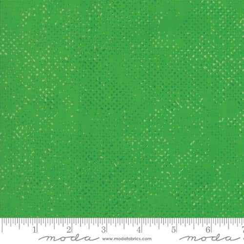 Spotted Kelly Green Zen Chic Moda Cotton Fabric