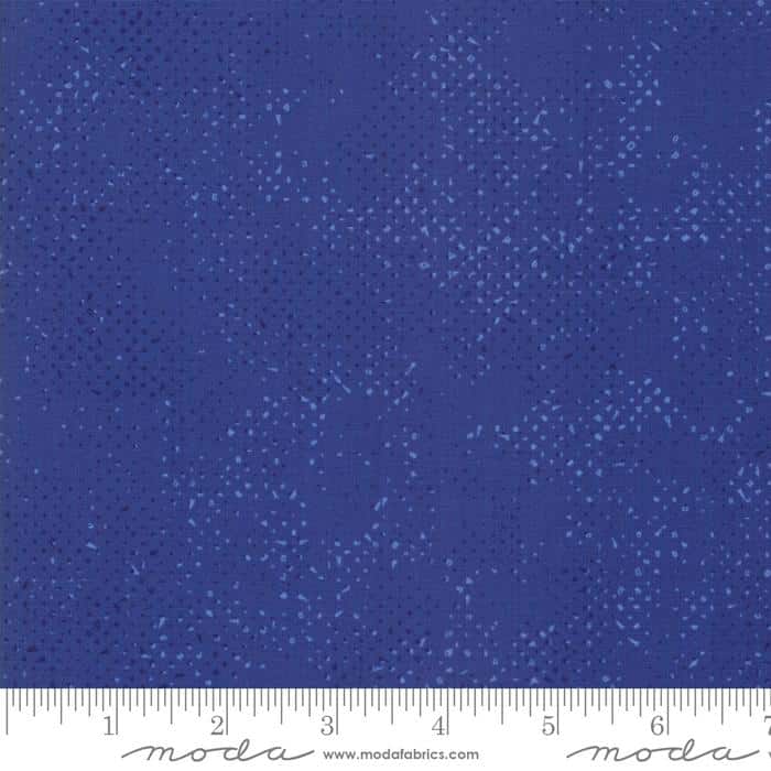 Spotted Sapphire Blue Zen Chic Moda Cotton Fabric