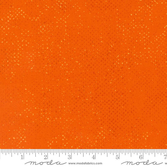 Spotted Tangerine Orange Zen Chic Moda Cotton Fabric