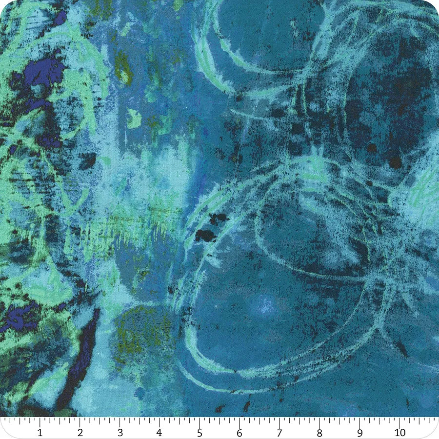 Spotted Graffiti 108" Wideback Blue Hour Marcia Derse Windham Fabrics Cotton Fabric WF-53442DW-2DES | US Fabric Shop