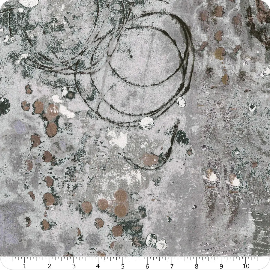 Spotted Graffiti 108" Wideback Snowball Marcia Derse Windham Fabrics Cotton Fabric WF-53442DW-6DES