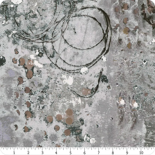 Spotted Graffiti 108" Wideback Snowball Marcia Derse Windham Fabrics Cotton Fabric WF-53442DW-6DES