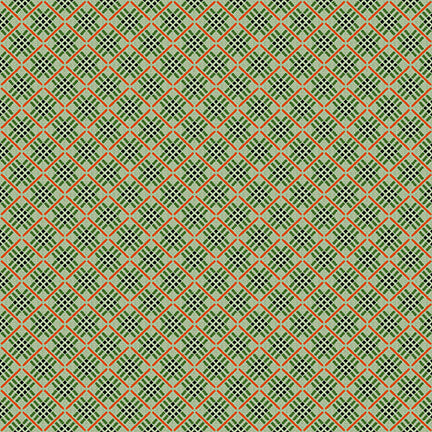 Spring Is In The Air Spring Bias Plaid Green Hannah West Henry Glass HG-2784-66-Green