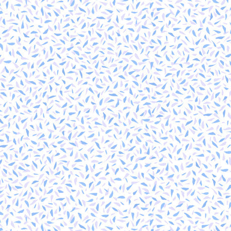 Spring Sensation Ditsy Geo Blue Quilting Treasures Cotton Fabric
