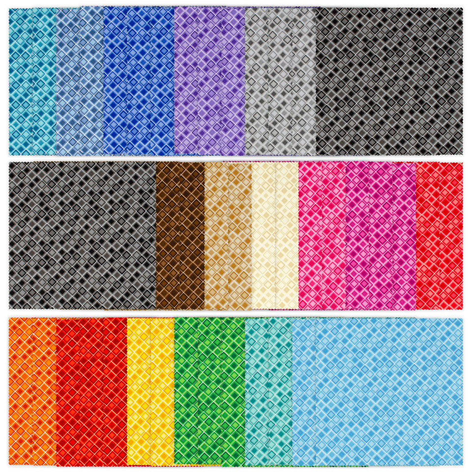Square One Tonal 5" Squares Charm Pack 42pcs Urban Essence Designs Blank Cotton Fabric BQ-5X5SQ-SQUAREONE