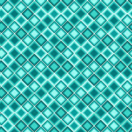 Square One Tonal Square on the Bias Turquoise Urban Essence Designs Blank Quilting Cotton Fabric BQ-2478-67