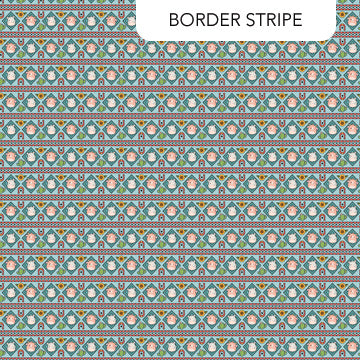 Squishmallows Rodeo Border Turquoise Northcott Cotton Fabric NC-SQ1051-61