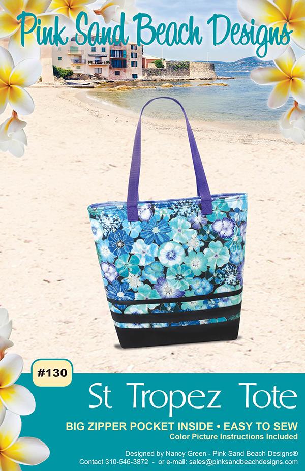 St Tropez Bag Tote Pattern Nancy Green Pink Sand Beach Designs PSB-130