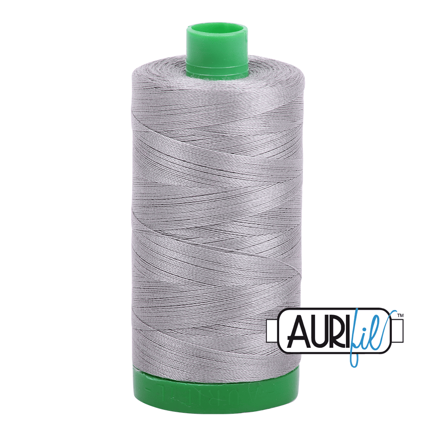 Stainless Steel Grey 40 wt 1094 yd Large Spool Aurifil  Cotton Quilting Thread AF-MK40SC6-2620