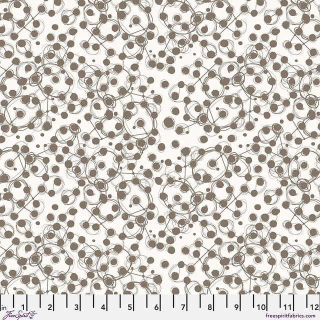 Stamped Atomic Paper Seth Apter Free Spirit Cotton Fabric FS-PWSE049.PAPER | US Fabric Shop