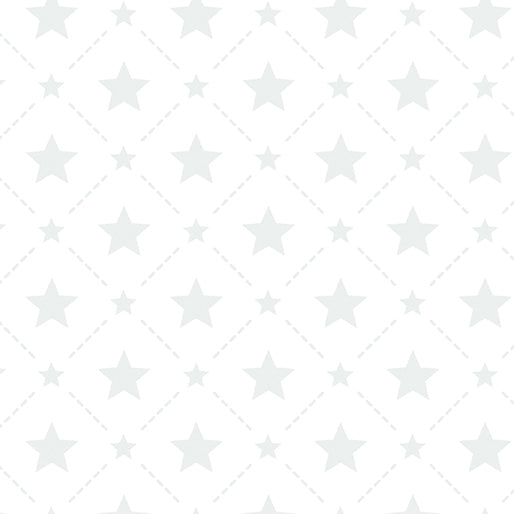 Star Spangled Whites Diamond Stars White on White Blender Kanvas Studio Benartex Cotton Fabric BE-15366-09