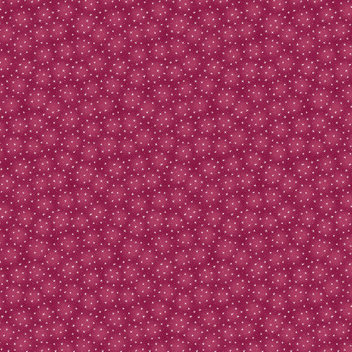 Starlet Small Stars Berry Pink Blank Quilting Cotton Fabric