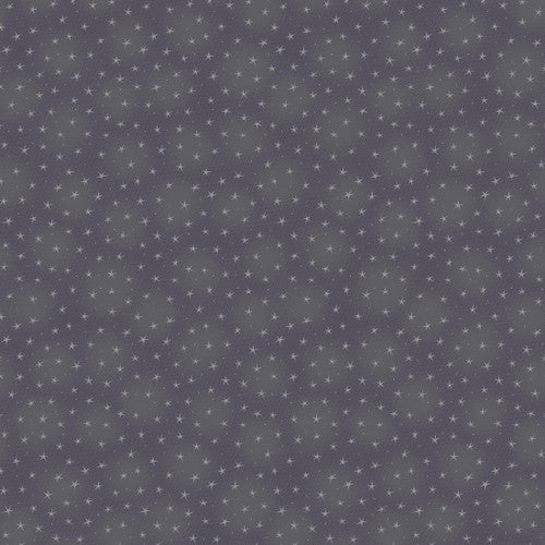 Starlet Small Stars Grey Blank Quilting Cotton Fabric