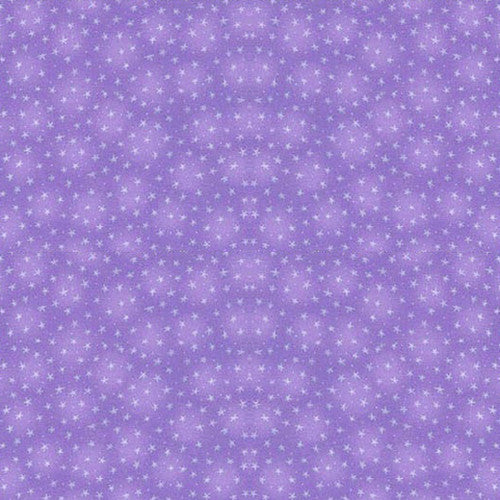 Starlet Small Stars Lilac Purple Blank Quilting Cotton Fabric