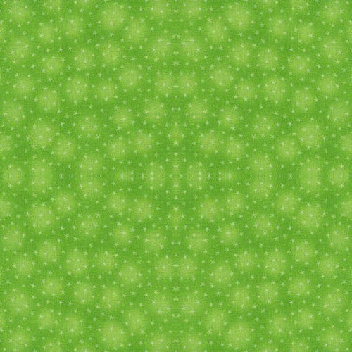 Starlet Small Stars Lime Green Blank Quilting Cotton Fabric