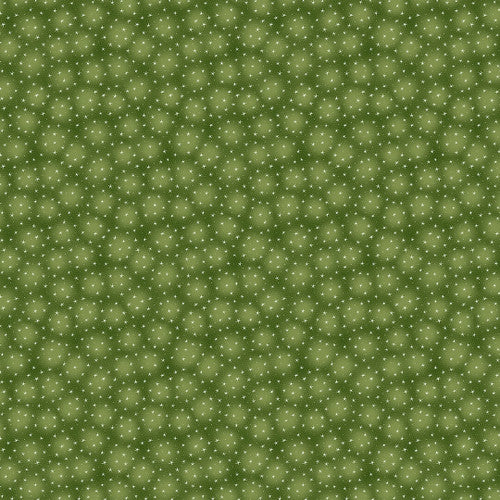 Starlet Small Stars Olive Green Blank Quilting Cotton Fabric