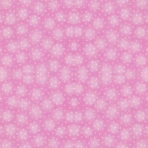 Starlet Small Stars Petal Pink Blank Quilting Cotton Fabric