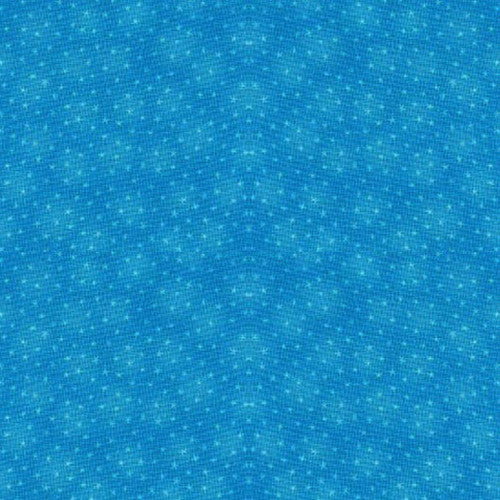 Starlet Small Stars Turquoise Blank Quilting Cotton Fabric