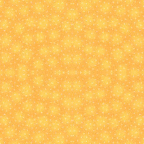 Starlet Small Stars Yellow Blank Quilting Cotton Fabric