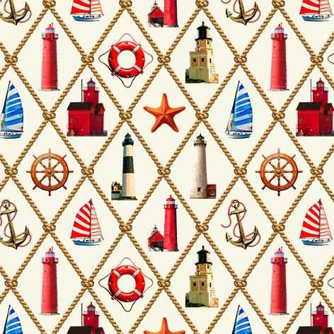 Starlit Towers Celestial Coastlines Cream Michael Miller Cotton Fabric MM-DCX12717-CREM-D