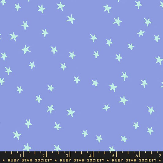 Starry Dusk Purple Blue with Sky Blue Stars Alexia Abegg Ruby Star Society Moda Cotton Fabric MD-RS4109-57