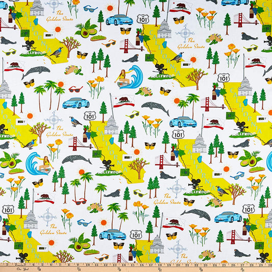 State Golden State California Whistler Studios Windham Cotton Fabric