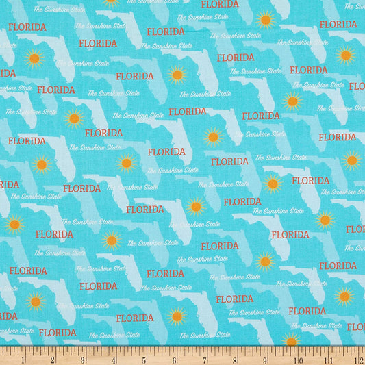 State Pride Florida Whistler Studios Windham Cotton Fabric