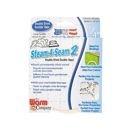 Steam-A-Seam 2 Double Stick Fusible Tape 0.25" x 40 Yards The Warm Company TWC-5509WNN | US Fabric Shop