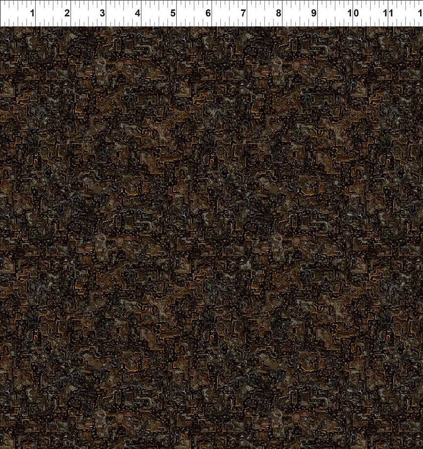 Steampunk Menagerie Metal Rust Jason Yenter In the Beginning Fabrics Cotton Fabric ITB-13ST-1