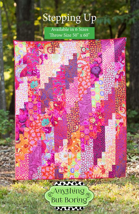 Stepping Up Quilt Pattern Anything But Boring ABB-SteppingUp