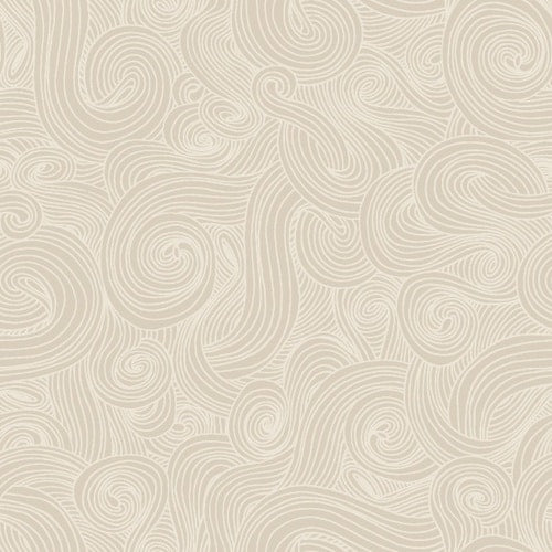 Just Color! Stone Beige Gray Swirl Studio E Cotton Fabric